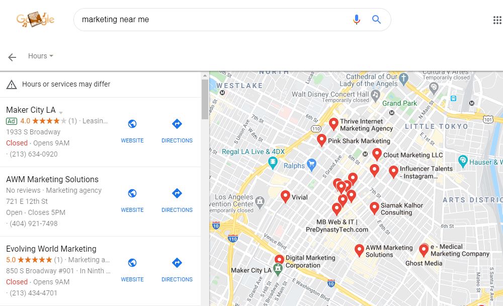 Google AdWords has Google Map Ads