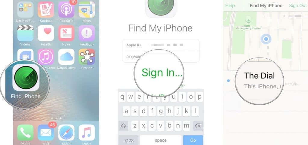 how to find lost iPhone even its off