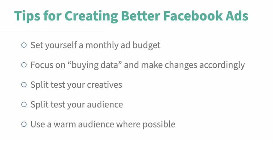 Tips for creating better Facebook Ads