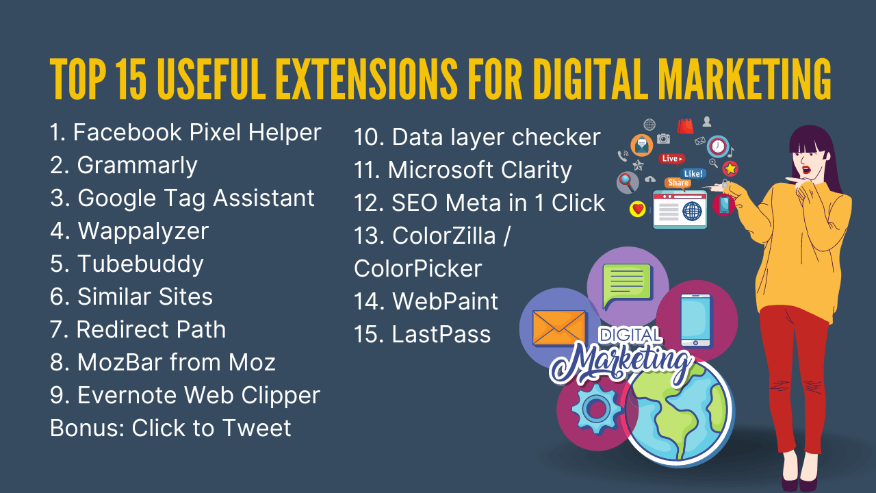 From SEO to Social Media: Top 15 Extensions for Digital Marketers